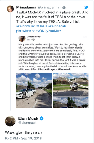 Illustration for article titled Plane Vs Tesla Model X, No, I’m Not lying (This Time)